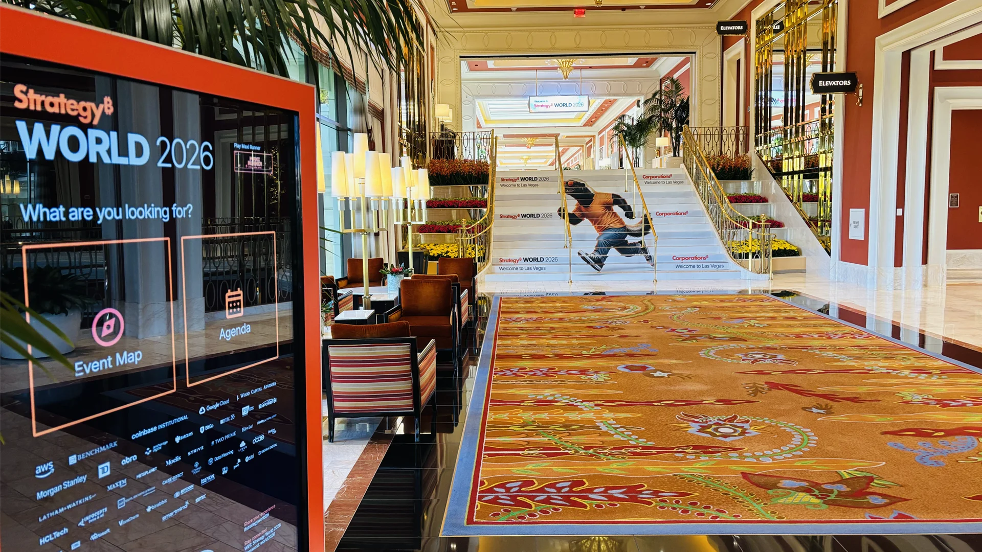 Strategy Wynn conference staircase